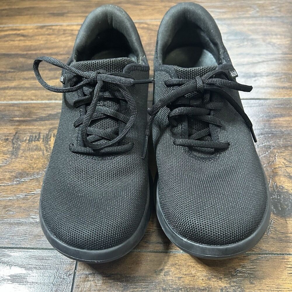 Kizik Madrid Eco Knit Sneaker Shoes Women 9 Men 7.5 Black Hands Free Lace Up